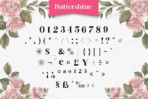 Buttershine font
