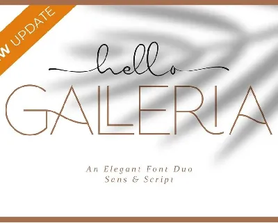 Hello Galleria Duo font