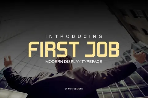 First Job Typeface Free font