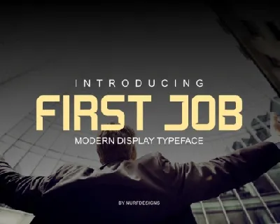 First Job Typeface Free font