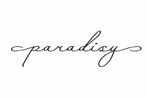 Paradisy Demo font