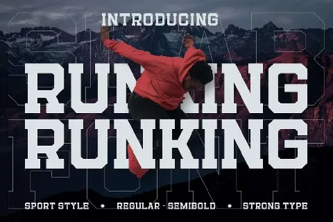 Runking font