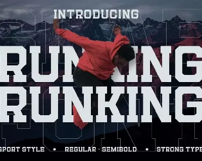 Runking font