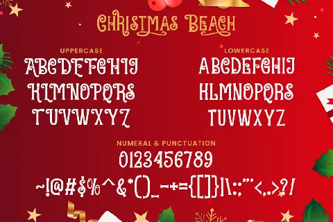 Christmas Beach font