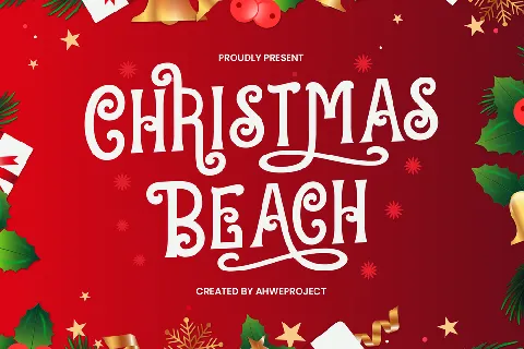 Christmas Beach font