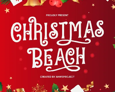 Christmas Beach font