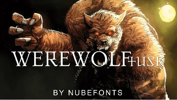 Werewolf Tusk font