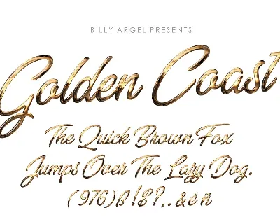 Golden Coast font