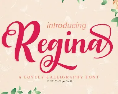 Regina Bold Script font