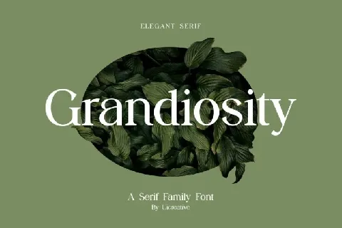 Grandiosity Family font