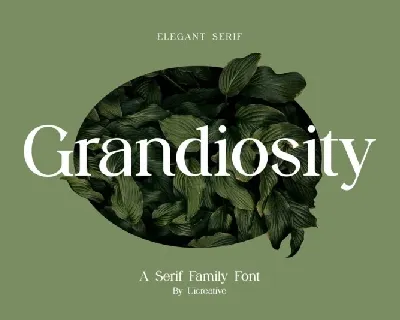 Grandiosity Family font