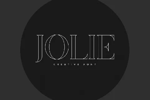 Jolie font