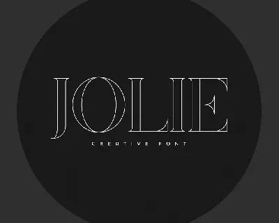 Jolie font