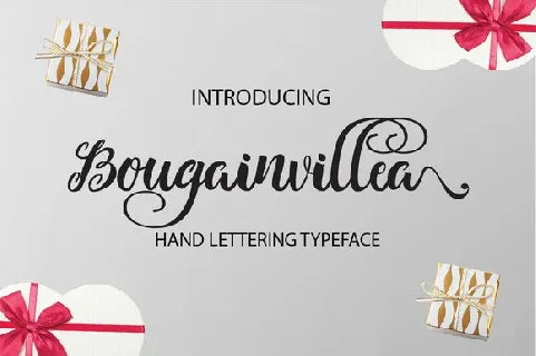 Bougainvillea Calligraphy font