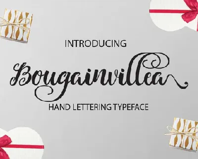 Bougainvillea Calligraphy font