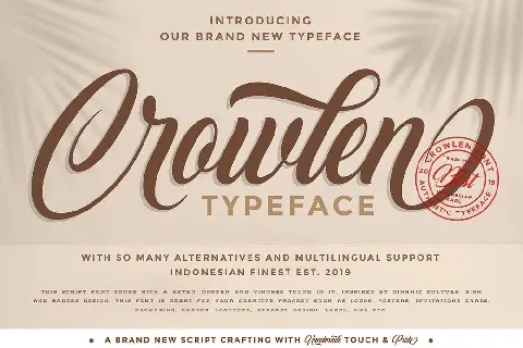 Crowlen font