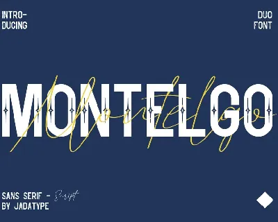 Montelgo Sans Serif font