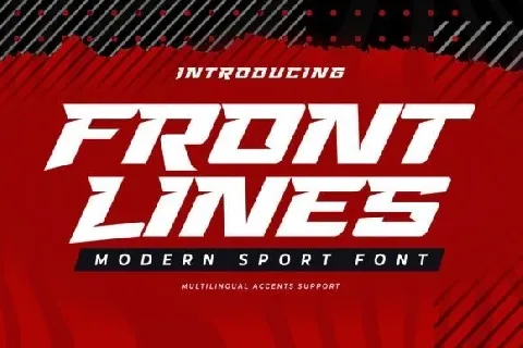 Front Lines font