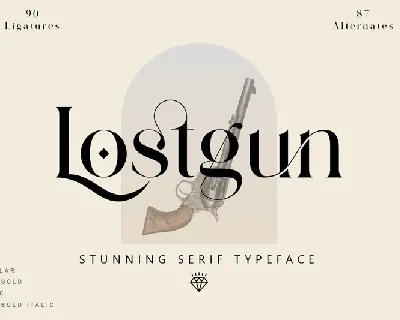 Lostgun font