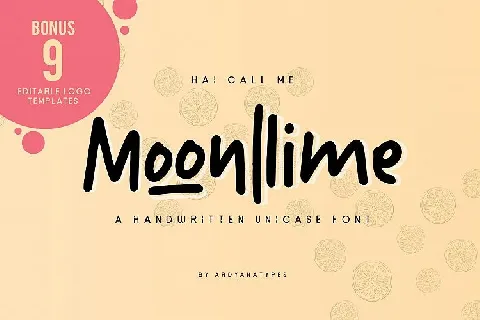 Moonllime Script font