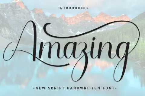 Amazing Script Typeface font