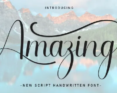 Amazing Script Typeface font