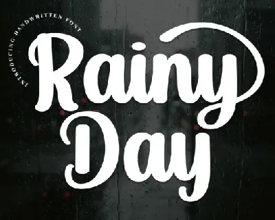 Rainy Day Script font