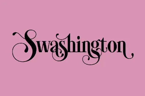 Swashington font