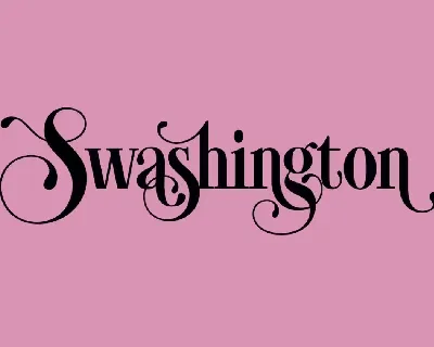 Swashington font