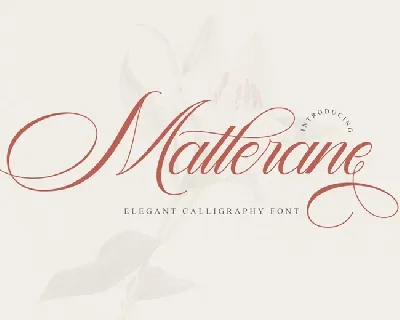 Matterane font