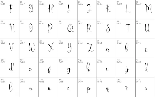 Franda Calligraphy font