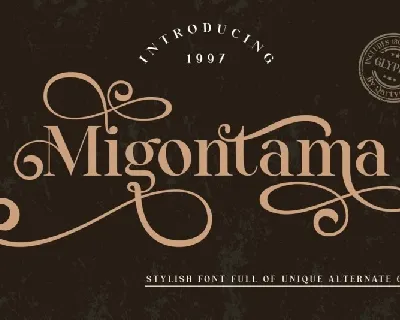 Migontama font