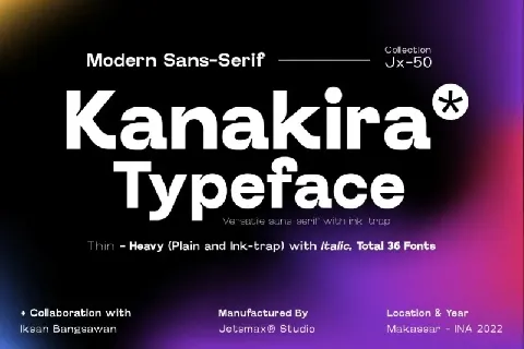 Kanakira Family font