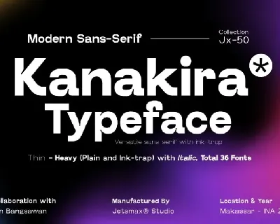 Kanakira Family font