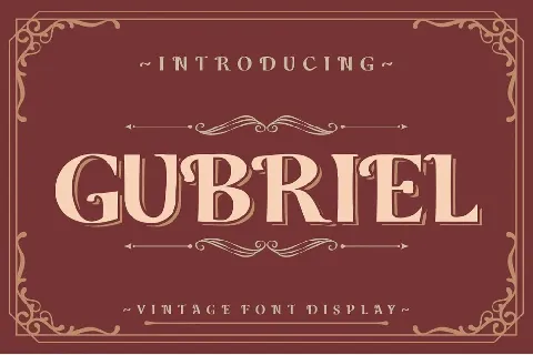 Gubriel font