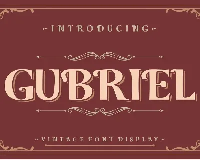 Gubriel font