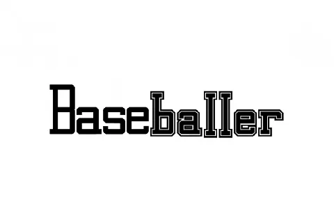 Baseballer font