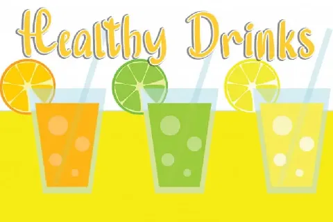Healthy Drinks Display font