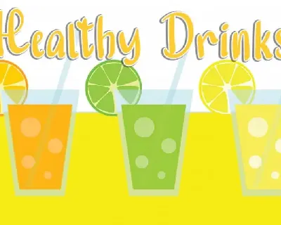 Healthy Drinks Display font