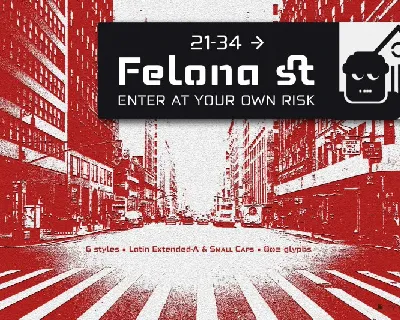 Felona st. Neo Stencil fonts