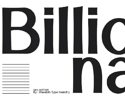 Billiona font