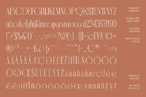 CS Golder font