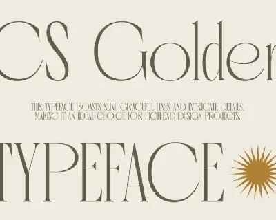 CS Golder font