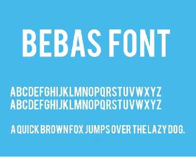 Bebas Family Free font