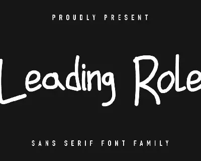 Leading Role Demo font