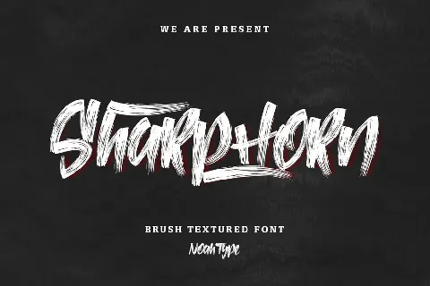SharpHorn Demo font