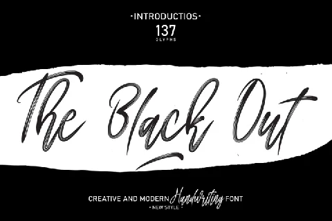 The Black Out font