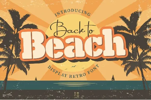 Back to Beach font