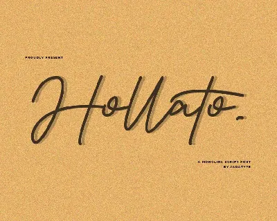 Hollato font