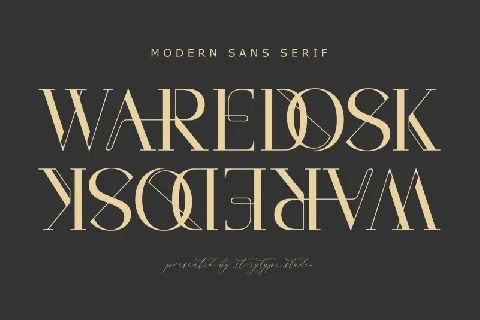 Waredosk font